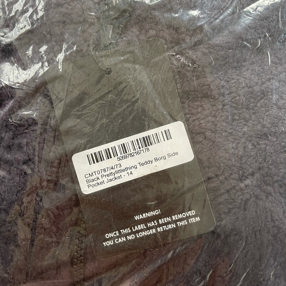 PrettyLittleThing Teddy Borg Side Pocket Jacket - US 10 - Picture 5 of 5